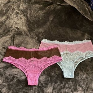 NWOT Victoria’s Secret Very Sexy cheeky lace panties panty bundle Medium